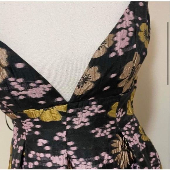 Anthropologie Jacquard A- Line Mini Dress Size 10 - Picture 6 of 8